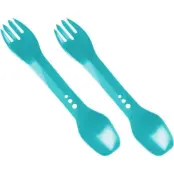 Lifeventure Ellipse Spork, 2-Pack Teal