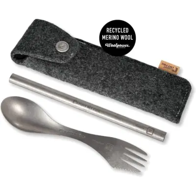 Light My Fire Spork'n Straw Kit Titanium