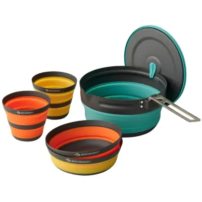 Sea To Summit Frontier UL Collapsible One Pot Cook Set with 2.2L Pot 2Person 5-piece