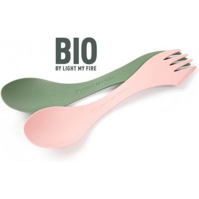 Light My Fire Spork Medium Bio 2-pack  Sandy Green/Dusty Pink