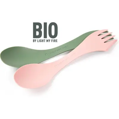 Light My Fire Spork Medium Bio 2-pack  Sandy Green/Dusty Pink