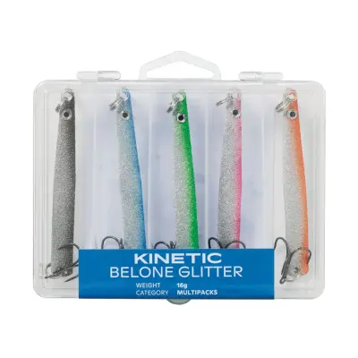 Kinetic Belone Glitter 16 g skeddrag 5 st/pkt
