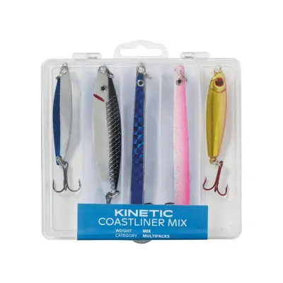 Kinetic Coastliner Mix skeddragssortiment 5 st/pkt