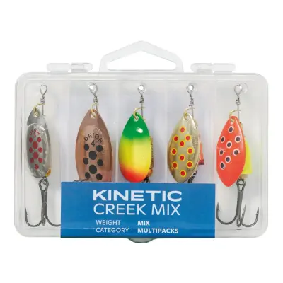 Kinetic Creek Mix spinnarsortiment 5 st/pkt