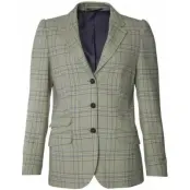 Chevalier Advie Tweed Blazer Women Willow Green Checked