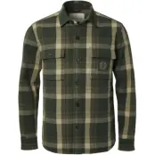 Chevalier Axe Overshirt Men Green Checked