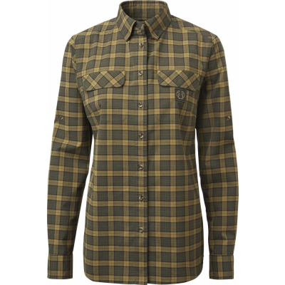 Chevalier Women's Creek Shooting Fit Coolmax Shirt Moss Checked