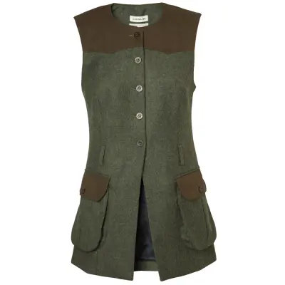 Chevalier Felisa Shooting Tweed Vest Women Misty Green