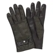 Chevalier Jane Tweed Gloves Women Dark Green Herringbone