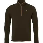 Chevalier Men's Beater Half Zip Fleece Pullover Dark Forest Green