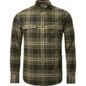 Chevalier Men's Heron Flannel Shirt Evergreen Checked