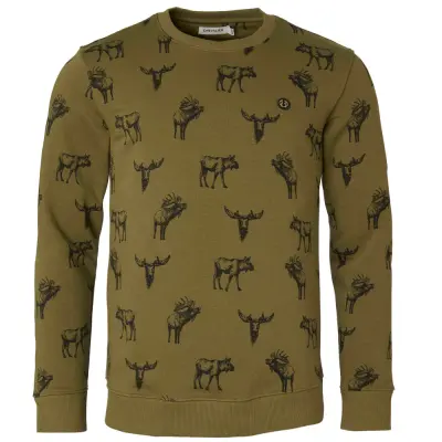 Chevalier Moose Sweatshirt Men Forest Green Moose