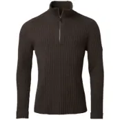 Chevalier M's Antony Half Zip Wool Pullover Antler Brown