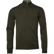 Chevalier M's Aston Half Zip Merino Pullover Leather Brown