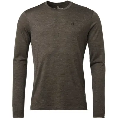 Chevalier M's Coley Longsleeve Wool T-Shirt Men Leather Brown