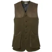 Chevalier M's Preston Moleskin Shooting Vest Forest Green