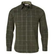 Chevalier M's Wellington Walton Light Cord Shirt Men Hunter Green Checked