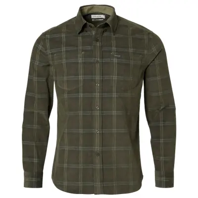 Chevalier M's Wellington Walton Light Cord Shirt Men Hunter Green Checked