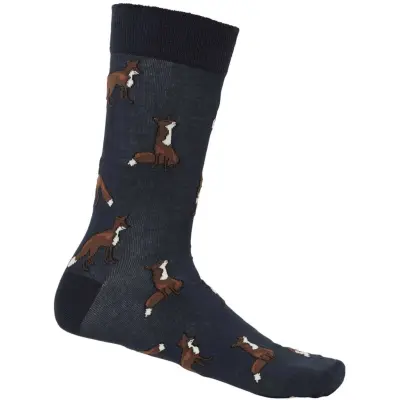 Chevalier Pomeroy Socks Dark Navy Foxes