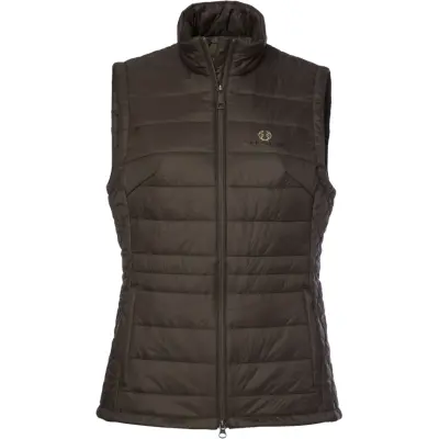 Chevalier Quintin Padded Vest Leather Women Brown