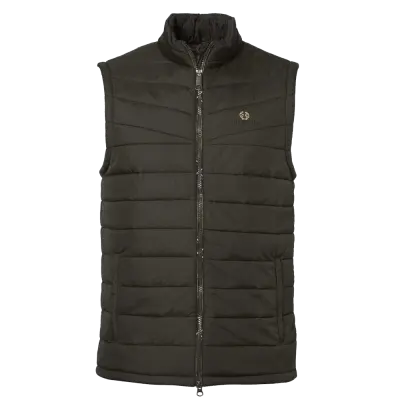 Chevalier Quintin Padded Vest Men Leather Brown
