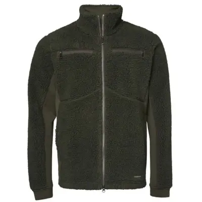 Chevalier Root Wool Pile Jacket Men Midnight Pine
