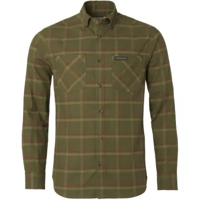 Chevalier Willow Flannel Shirt Men Rowan Green Checked