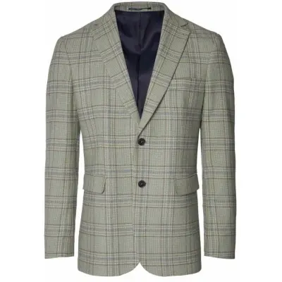 Chevalier Wiston Tweed Blazer Men Willow Green Checked