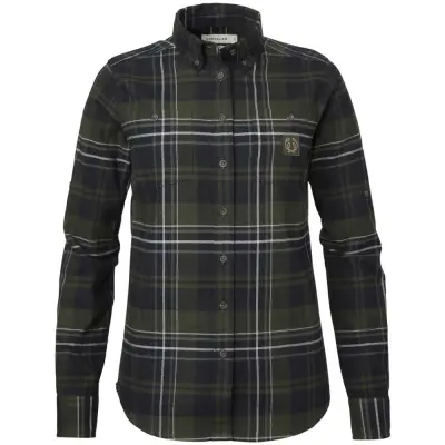 Chevalier W's Heron Flannel Shirt October Green Checked