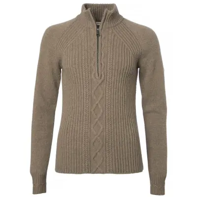 Chevalier W's Stella Half Zip Ol Pullover Saddle Brown