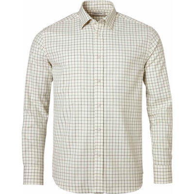 Chevalier Men's Luton Shirt Hunter Green Tattersall