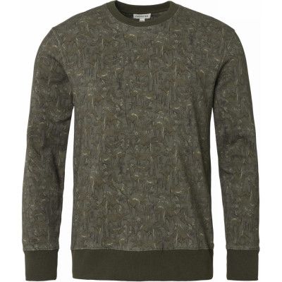 Chevalier Men's Norton Sweatshirt All Over Elk Dk Green