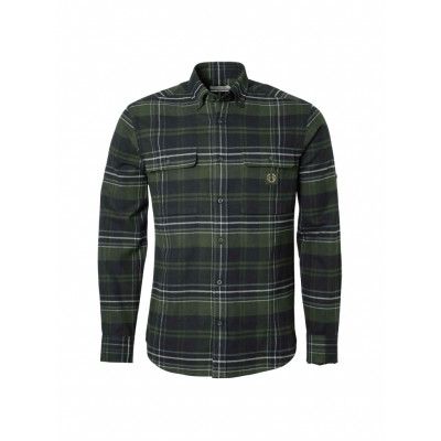 Chevalier Skjorta Heron Flanel Shirt October Green