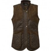 Chevalier Women's Vintage Dogsport Vest Leather Brown