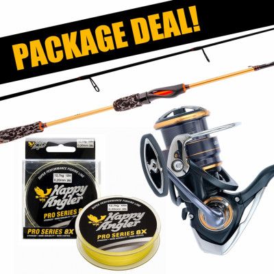 Daiwa Aird Pro Zander + Legalis LT haspelset med flätlina