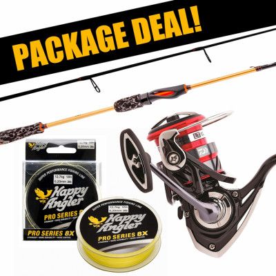 Daiwa Aird Pro Zander + Ninja LT haspelset med flätlina