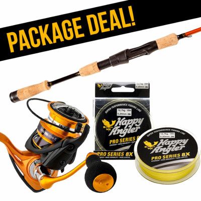 Daiwa Aird Pro Zander Champ haspelset med flätlina