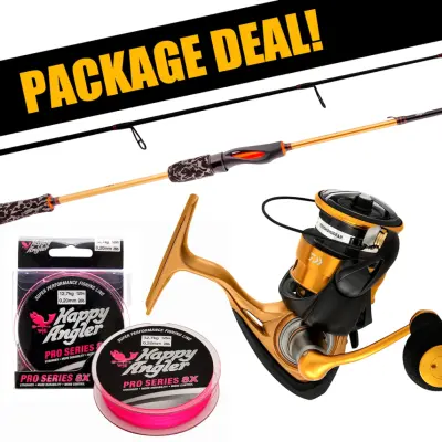 Daiwa Aird Pro Zander + 23 Aird LT haspelset med flätlina