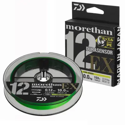 Daiwa Morethan 12 Braid Durasensor 150 m flätlina 0,12 mm