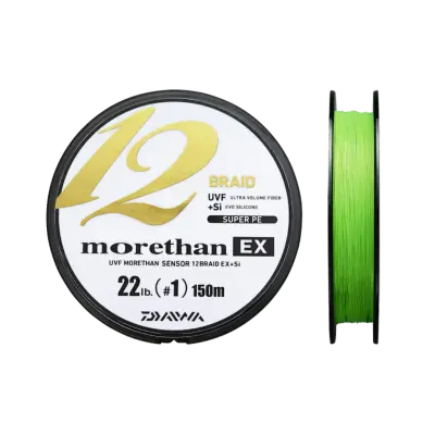 Daiwa Morethan 12 EX Chartreuse 135 m flätlina