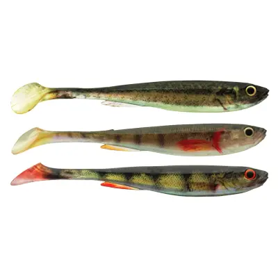 Daiwa Prorex Real Slim Shad Y Live 7,5 cm jiggsortiment 5 st/pkt