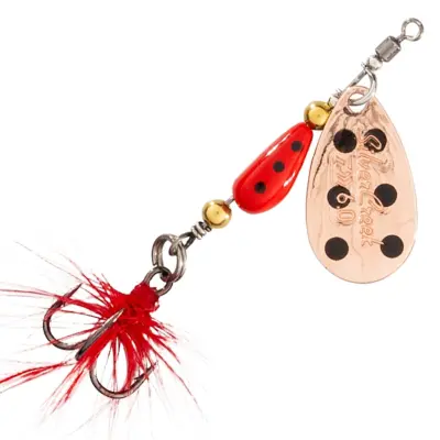Daiwa Silvercreek Spinner Fly 9 g spinnare Copper Ladybug