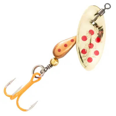 Daiwa Silvercreek Spinner Pro 9 g spinnare Gold Dots