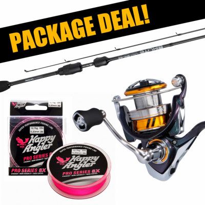 Mikado Bixlite Light + Daiwa Regal LT haspelset med flätlina