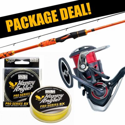 Patriot Fireball Xtreme Perch + Daiwa Fuego haspelset med flätlina