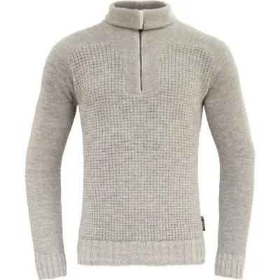 Devold Bispen Wool Zip Neck Grey Melange Grey Melange L