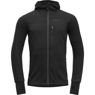 Devold Explorer Merino Hooded Jkt Man Black - L