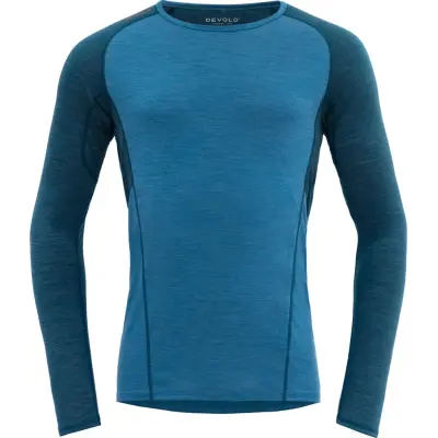 Devold Men's Running Merino 130 Shirt Blue