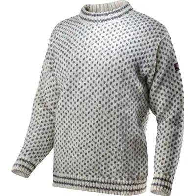 Devold Nordsjø Sweater Crew Neck Offwhite/Anthracite