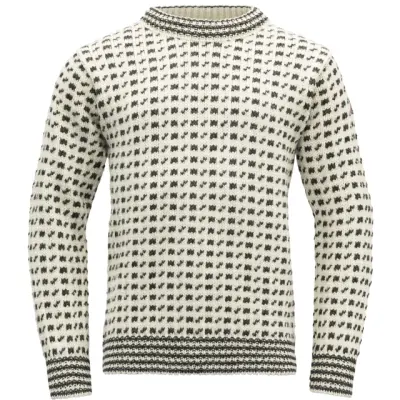 Devold Original Islender Crew Neck Offwhite/Anthracite